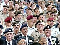 Veteranos de todo o mundo participaram da comemoração