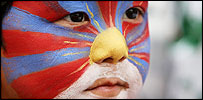 Tibet protestor