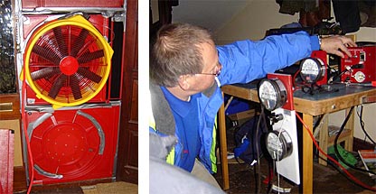 Air leakage tests