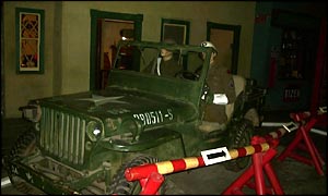 Part of a realistic exhibition looking back at the Blitz