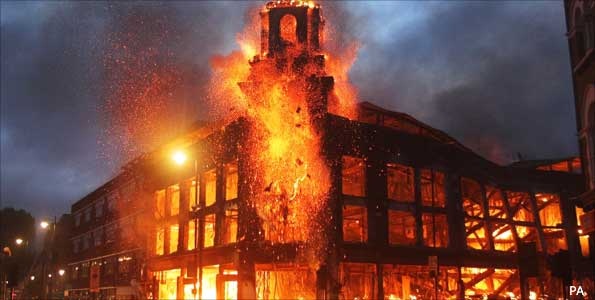 Tottenham amid the riot