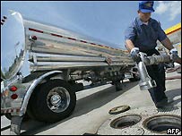 Xe chở dầu tại California