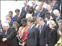 اعضای کنگره در مراسم 11 سپتامبر