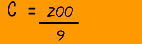 200 ÷ 9