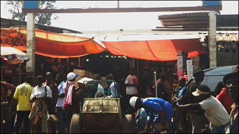 How theA market in the Democratic Republic of Congo