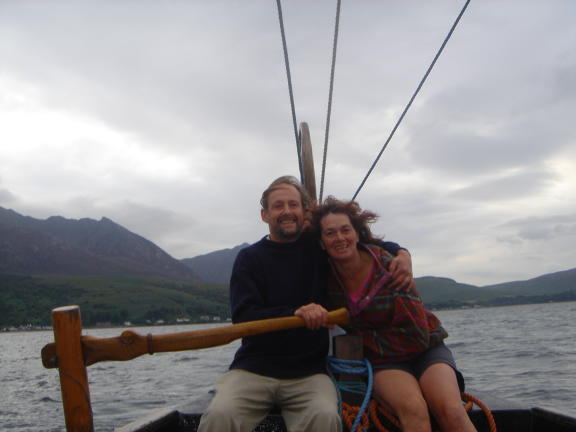 Mark & Margo with Sannox behind