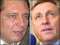 Jiří Paroubek a Mirek Topolánek