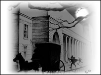 Horse & carriage silhouette