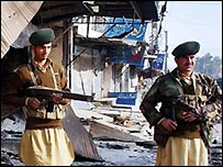 فائل فوٹو: دھماکے کے بعد سکیورٹی