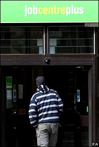 Man entering job centre