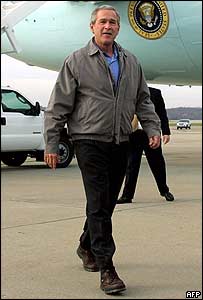 George W. Bush, durante campanha na Pensilvânia