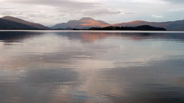 Dappled sunshine on Ben Lomond
