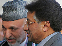 मुशर्रफ़ और करज़ई