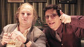 David and Robert as Ted and Peter