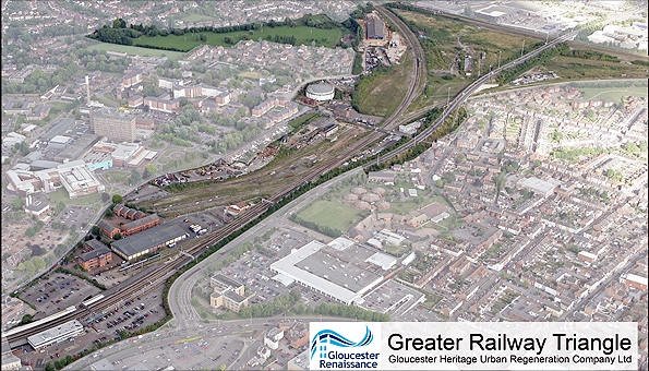 Railway triangle in Gloucester