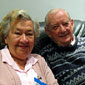 Rae and her husband Ernest in BBC Broadcasting House, Belfast. Ernest has also contributed stories to Days Like This