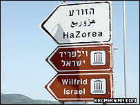 تابلو راهنمای کیبوتص هزوریا