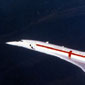 A snap of early Concorde as it climbs