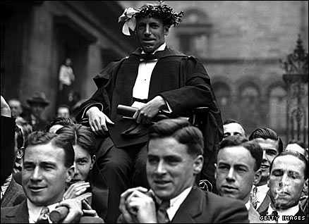 Eric Liddell was given a hero's welcome after winning Olympic gold