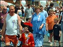 Pic: People at the Watton Carnival.