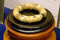 Image: Michael Faraday's electro-magnetic induction ring, courtesy of the Royal Institution of Great Britain