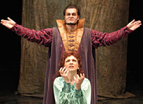 Peter Fried (Duke Bluebeard) and Andrea Melath (Judith)