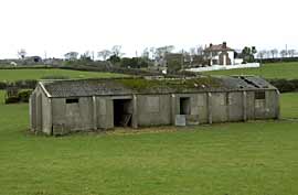 Old WWII buildings now used as farm buildings