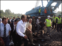 Ющенко на місці аварії