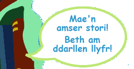 Mae'n amser stori. Beth am ddarllen llyfr!