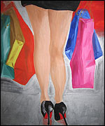 Woman with shopping bags