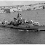 HMS Musketeer entering Grand Harbour Malta - Summer 1945