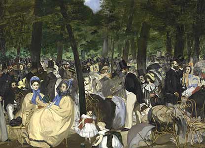 Edouard Manet: Music in the Tuileries Gardens 1862