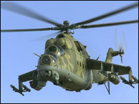MI 24 fighter helicopters