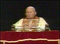 Papež ve Vatikánu 27.3.2005