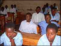 Students in a classroom