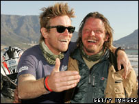 Ewan McGregor e Charley Boorman na Cidade do Cabo (África do Sul)