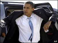 O candidato democrata à Presidência dos Estados Unidos, Barack Obama