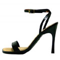 A high-heeled shoe