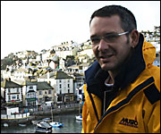 Mark by Brixham harbour