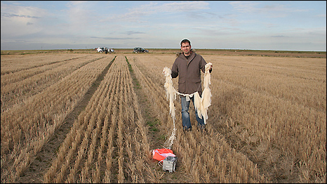 Robert Harrison and his equipment