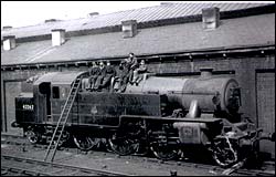 Cleaners taking a break - 1950s