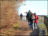 Footpath in Shipley Park