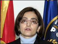 Ministra do Interior da Macedônia, Gordana Jankulovska