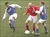 Action from the 2006 Muratti semi-final