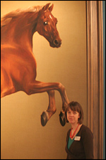 Jenny Alexander with Whistlejacket