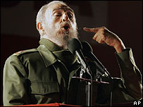 Fidel Castro lúc thăm Argentina