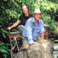 All aboard! Sheila and Nigel go trekking by elephant