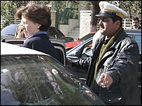 مارگارت اسکابی هنگام ترک دمشق