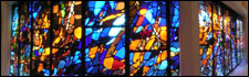 Clifton Cathedral Pentecost stained glass window