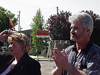 Alexandru Leşco a fost aşteptat de soţia sa